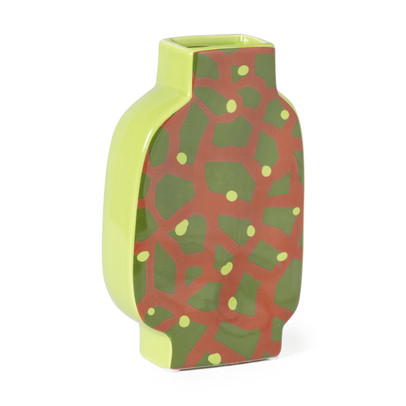 Vaas giraf – oranje/groen – 20.8x13x5.2 cm